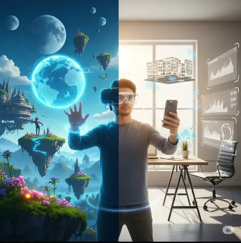تفاوت واقعیت افزوده و واقعیت مجازی 