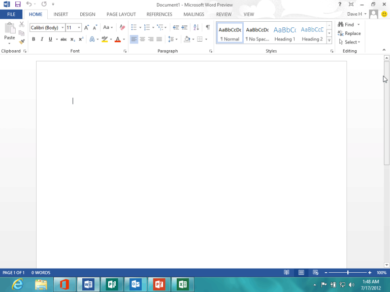 microsoft word 2013