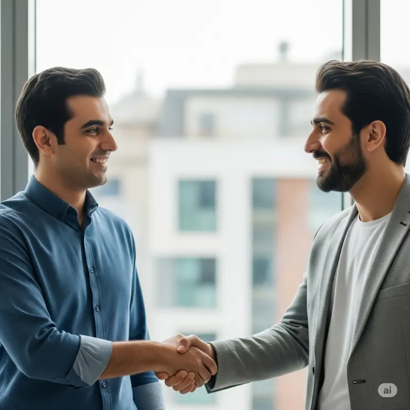 دست دادن در مصاحبه شغلی