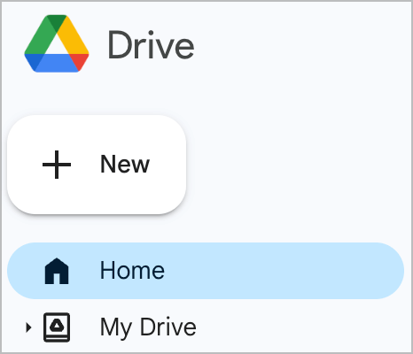 اموزش home در گوگل درایو (google drive)